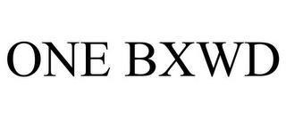 ONE BXWD trademark