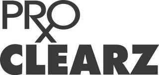 PRX O CLEARZ trademark