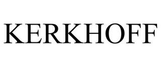 KERKHOFF trademark