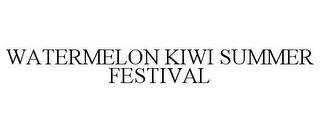 WATERMELON KIWI SUMMER FESTIVAL trademark