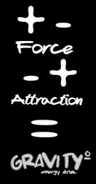 FORCE ATTRACTION GRAVITY ENERGY DRINK trademark