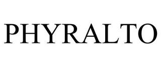 PHYRALTO trademark