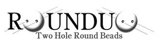 ROUNDUO TWO HOLE ROUND BEADS trademark