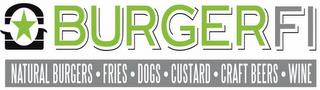 BURGERFI NATURAL BURGERS FRIES DOGS CUSTARD CRAFT BEERS WINE trademark