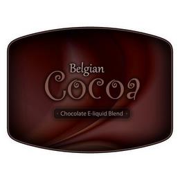 BELGIAN COCOA CHOCOLATE E-LIQUID BLEND trademark