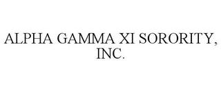 ALPHA GAMMA XI SORORITY, INC. trademark