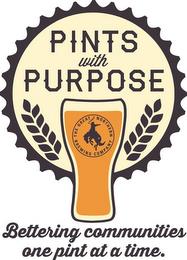 PINTS WITH PURPOSE BETTERING COMMUNITIES ONE PINT AT A TIME. THE GREAT NORTHERN BREWING COMPANY YAHOO! trademark