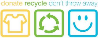 DONATE RECYCLE DON'T THROW AWAY trademark