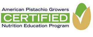 AMERICAN PISTACHIO GROWERS CERTIFIED NUTRITION EDUCATION PROGRAM trademark