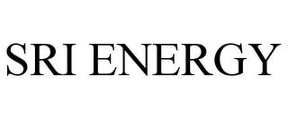 SRI ENERGY trademark