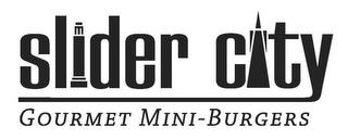 SLIDER CITY GOURMET MINI-BURGERS trademark