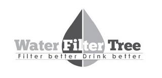 WATER FILTER TREE FILTER BETTER DRINK BETTER trademark