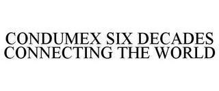 CONDUMEX SIX DECADES CONNECTING THE WORLD trademark