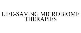 LIFE-SAVING MICROBIOME THERAPIES trademark