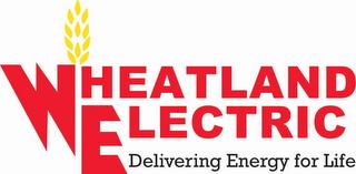 WHEATLAND ELECTRIC DELIVERING ENERGY FOR LIFE trademark