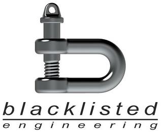 B BLACKLISTED ENGINEERING trademark