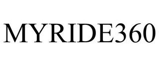 MYRIDE360 trademark