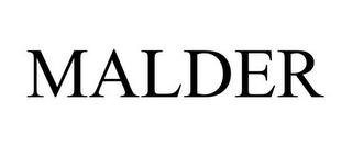 MALDER trademark