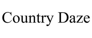 COUNTRY DAZE trademark