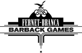 BRANCA F.LLI BRANCA MILANO FERNET BRANCA BARBACK GAMES trademark