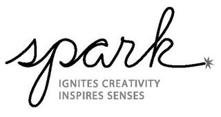 SPARK IGNITES CREATIVITY INSPIRES SENSES trademark