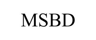 MSBD trademark