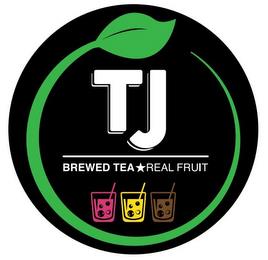 TJ BREWED TEA REAL FRUIT trademark