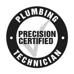 PLUMBING TECHNICIAN PRECISION CERTIFIED trademark