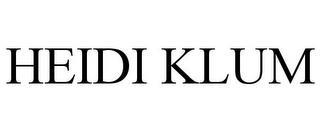 HEIDI KLUM trademark