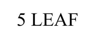 5 LEAF trademark