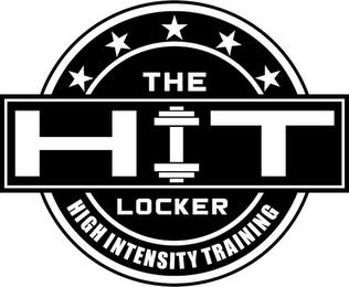 THE HIT LOCKER HIGH INTENSITY TRAINING trademark