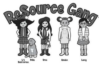 RESOURCE GANG LIL SOURCERESS PETAL URSA AMALIE LACEY trademark