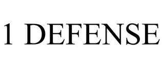 1 DEFENSE trademark