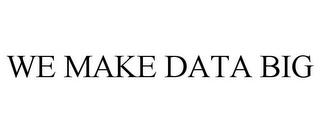 WE MAKE DATA BIG trademark