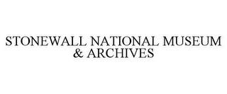 STONEWALL NATIONAL MUSEUM & ARCHIVES trademark