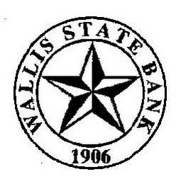 WALLIS STATE BANK 1906 trademark