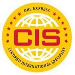 CIS DHL EXPRESS CERTIFIED INTERNATIONAL SPECIALIST trademark