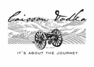 CAISSON VODKA EST. 2015 IT'S ABOUT THE JOURNEY trademark