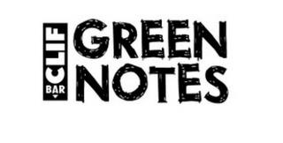 CLIF BAR GREEN NOTES trademark