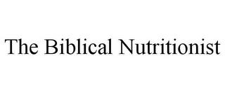 THE BIBLICAL NUTRITIONIST trademark