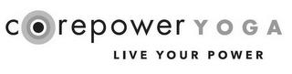 COREPOWER YOGA LIVE YOUR POWER trademark