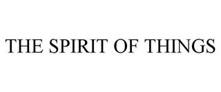 THE SPIRIT OF THINGS trademark