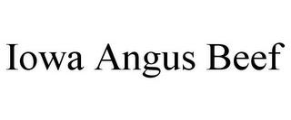 IOWA ANGUS BEEF trademark