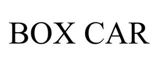 BOX CAR trademark