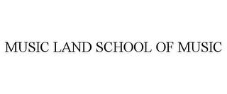 MUSIC LAND SCHOOL OF MUSIC trademark