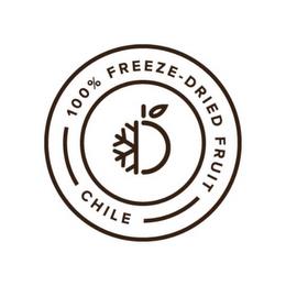 100% FREEZE · DRIED FRUIT CHILE trademark