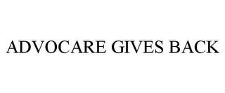 ADVOCARE GIVES BACK trademark