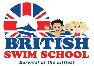 BRITISH SWIM SCHOOL SURVIVAL OF THE LITTLEST trademark