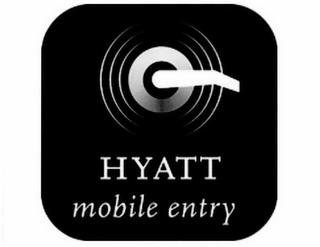 HYATT MOBILE ENTRY trademark