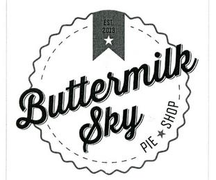 BUTTERMILK SKY PIE SHOP EST. 2013 trademark